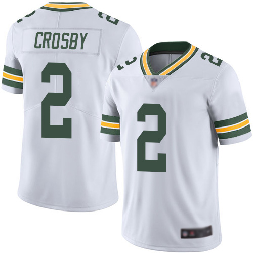 Green Bay Packers Limited White Youth #2 Crosby Mason Road Jersey Nike NFL Vapor Untouchable